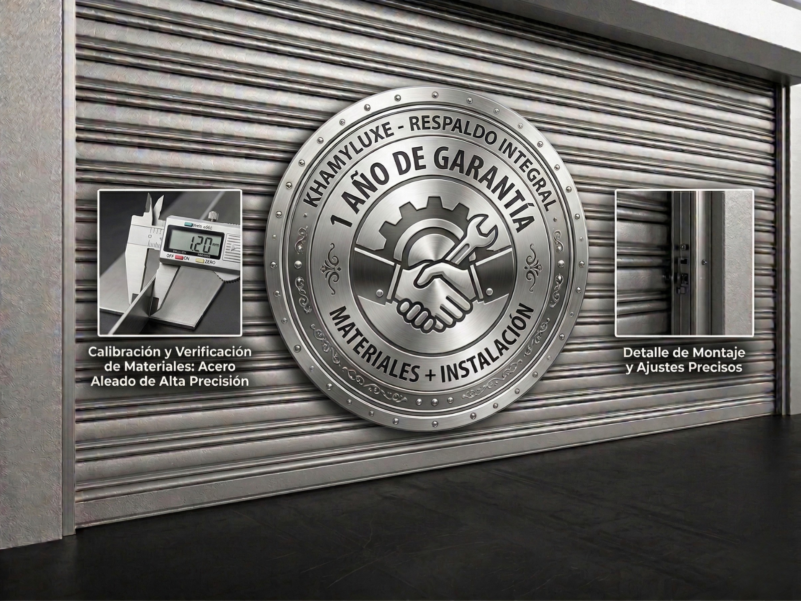 Cortina Enrrollable Ciega. Cortina enrrollable. Cortina de Aluminio. Cortina de acero. Cortina Enrrolllable de Aluminio. Cortina Enrrollable de Acero. Modelo Sahara Plana Garantia | Khamyluxe