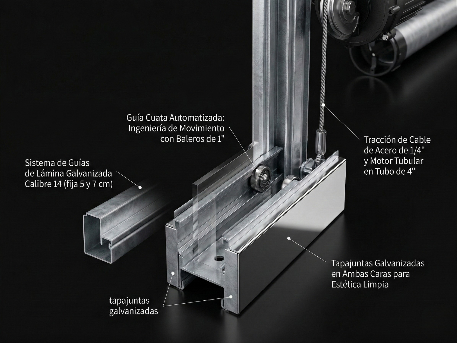 Cortina Enrolllable Multiperforada. Cortina Enrollable. Modelo Sahara Visión. Cortina de Aluminio. Cortina de Acero. Cortina Enrollable  Perforada.<br />
Guías | Khamyluxe