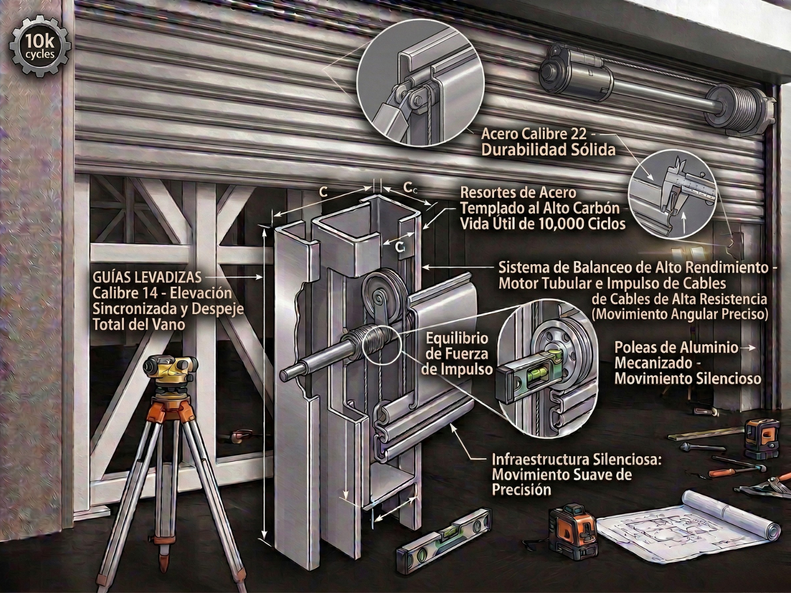 Cortina Enrrollable Ciega. Cortina enrrollable. Cortina de Aluminio. Cortina de acero. Cortina Enrrolllable de Aluminio. Cortina Enrrollable de Acero. Modelo Sahara Plana Guias Levadizas | Khamyluxe