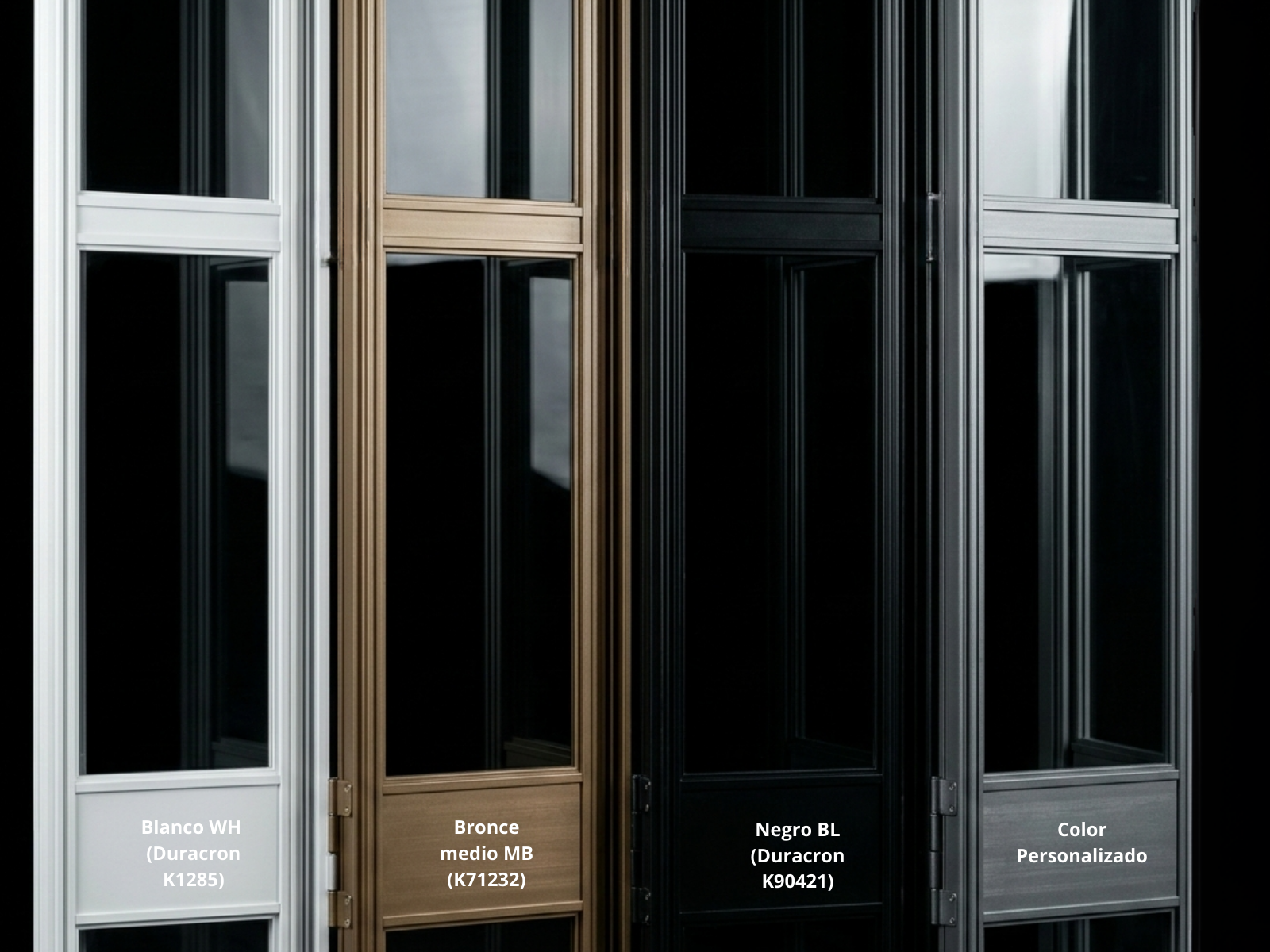 Cortina de Cristal. Cortina Corrediza. Modelo Cristalina. Cortina de Aluminio. Cortina de Acero. Cortina de Cristal Templado. Modelo Cristalina Opciones | Khamyluxe