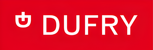 Logo DUFRY - Confían en Khamyluxe como sus proveedores de cortinas metálicas de lujo