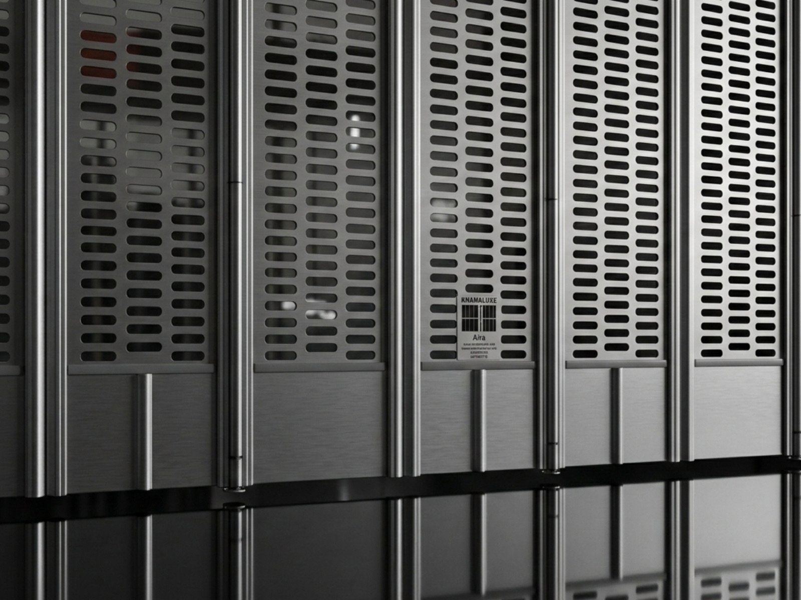 Productos Aíra 7 Cortina de aluminio troquelada.Cortina corrediza.Cortina de aluminio. Cortina de Acero. Cortina Multiperforada Horizontalmente Modelo Aíra Arrastre| Khamyluxe