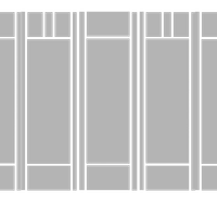Cortina de aluminio de duela plana y ciega modelo Discreta para seguridad perimetral invisible.